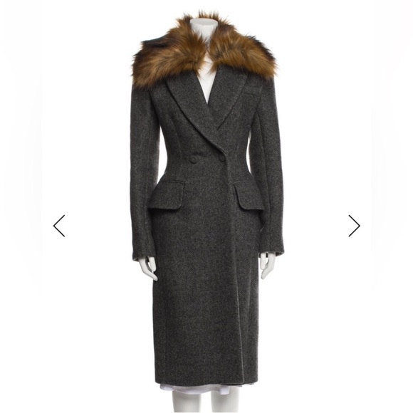KHAITE Jackets & Blazers - LAST CHANCE - $6,600 Stunning KHAITE “Finna” Coat with Faux Fur Collar NWT sz 0